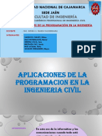 Aplicaciones de La Programación en La Ingeniería Civil. (1)