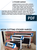 Jual Mesin Cutting Sticker HARIZO Dan JINKA Murah Call/WA: 082293674024