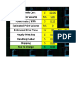 Resin Print Cost Calculator