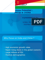 Business Potential: India & China: A Presentation by