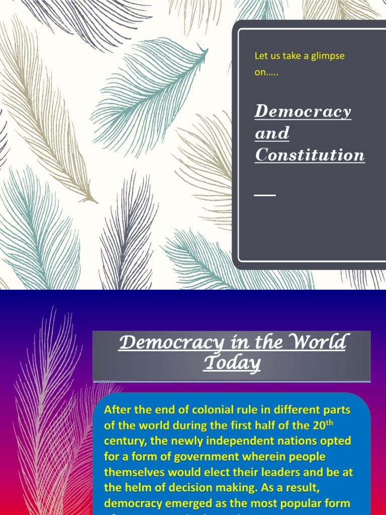 Evolution of Democracy and Constitution | PDF | Constitution | Democracy