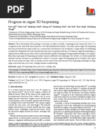 Progress in Organ 3D Bioprinting