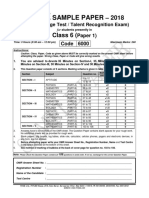 FITJEE Sample Paper