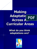Adaptations Across All Curricular Areas