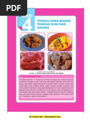 Bab 4 Pengolahan Bahan Pangan Ikan Dan Daging