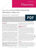 Discovery: Urban Particulate Air Pollution Induces Lung Inflammation in Albino Mice