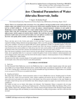 Analysis of Physico - Chemical Parameters of Water in Madduvalsa Reservoir, India