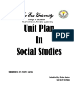 New Era University: Unit Plan in Social Studies