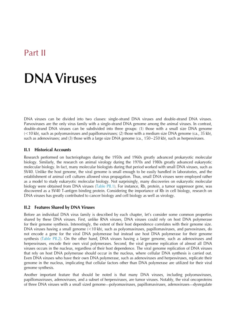Part II DNA Viruses 2017 Molecular Virology of Human Pathogenic Viruses ...