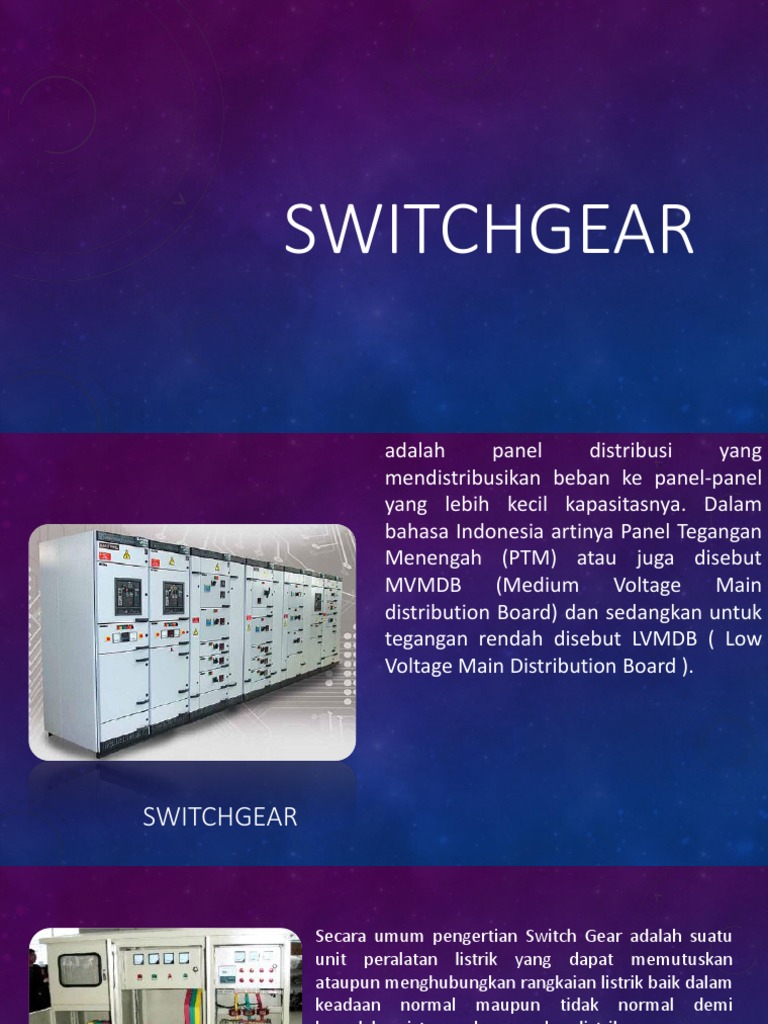 Fungsi dan Komponen Switchgear | PDF | Teknologi & Rekayasa