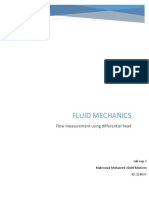 Fluid Mechanics Lab 3.1