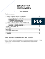 Cursul Lingistica Matematica