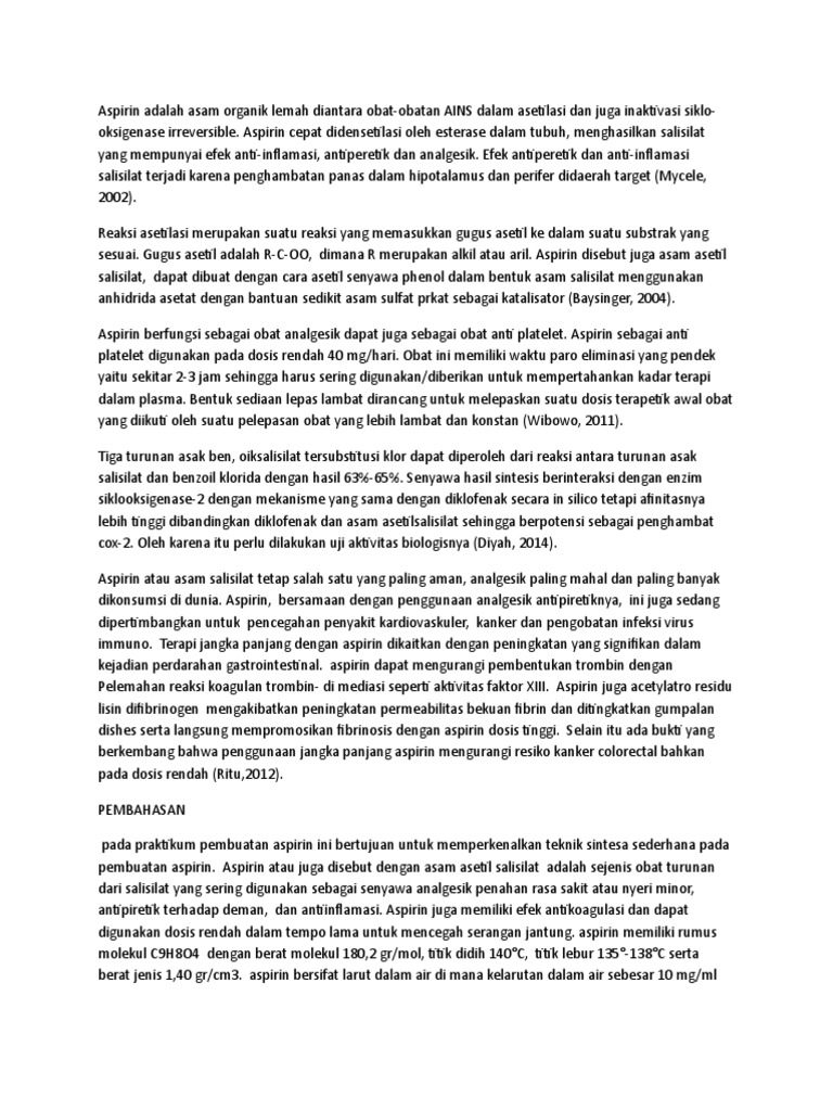 Aspirin Adalah PDF