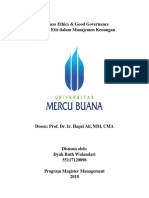 6, BE&GG, Dyah Ruth Wulandari, Hapzi Ali, Etika & Bisnis, Masalah Etis Dalam Manajemen Keuangan, Universitas Mercu Buana, 2018