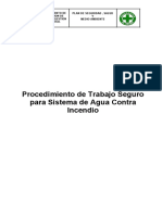 Procedimiento de Trabajo Seguro para Aguna Contra Incendio