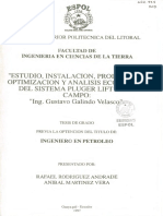 Análisis Plunger Lift Campo Gustavo Galindo