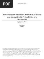 How To Program An Android Application To Access and Manage The Wi-Fi Capabilities of A Smartphone