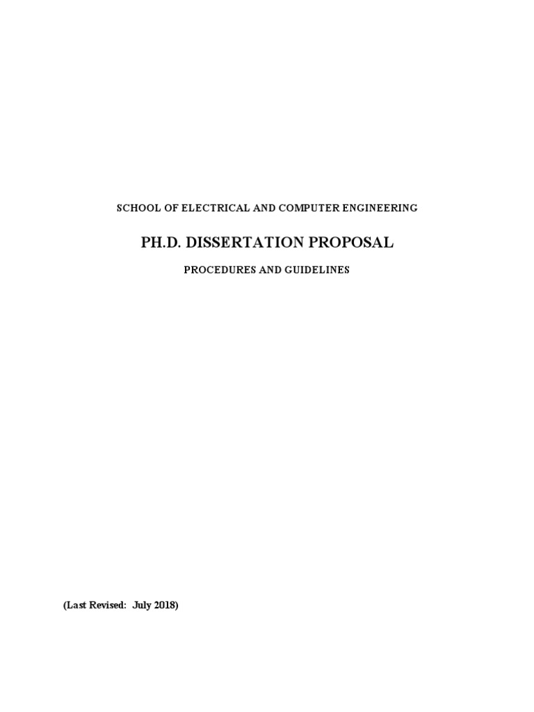 ECE PhD Dissertation Proposal Guidelines | PDF | Thesis | Doctor Of ...