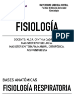 Clase VI Fisiologia respiratoria Fisiología UGM