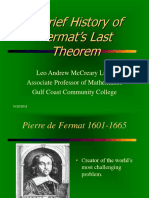 History of Fermat's Last Theorem