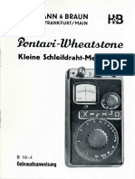 HB Pontavi Wheatstone 1949 Handbuch
