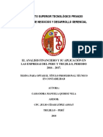 Análisis financiero empresas Perú 2016-2017