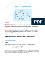 Roots and Optimization