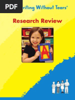 Handwriting Without Tears Research Review