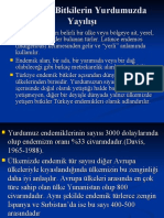 Endemik Bitkilerin Turkiyede Dagilisi