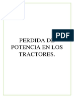 Perdida de Potencia en Tractores