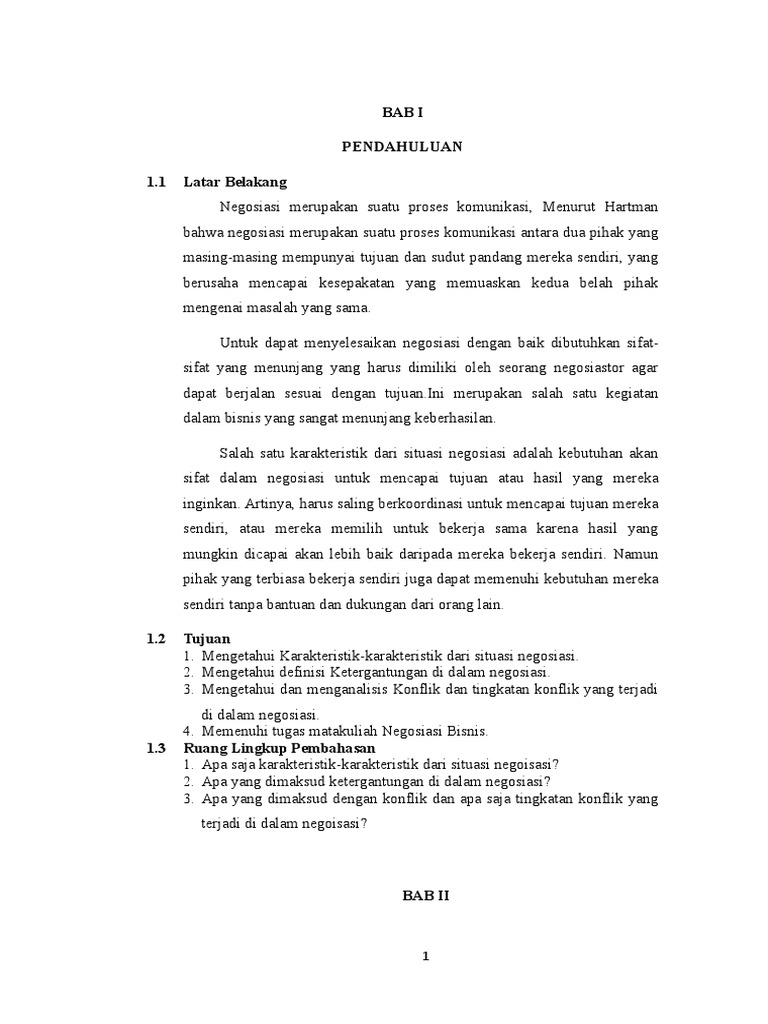 Makalah Negosiasi Bisnis Pt Pln