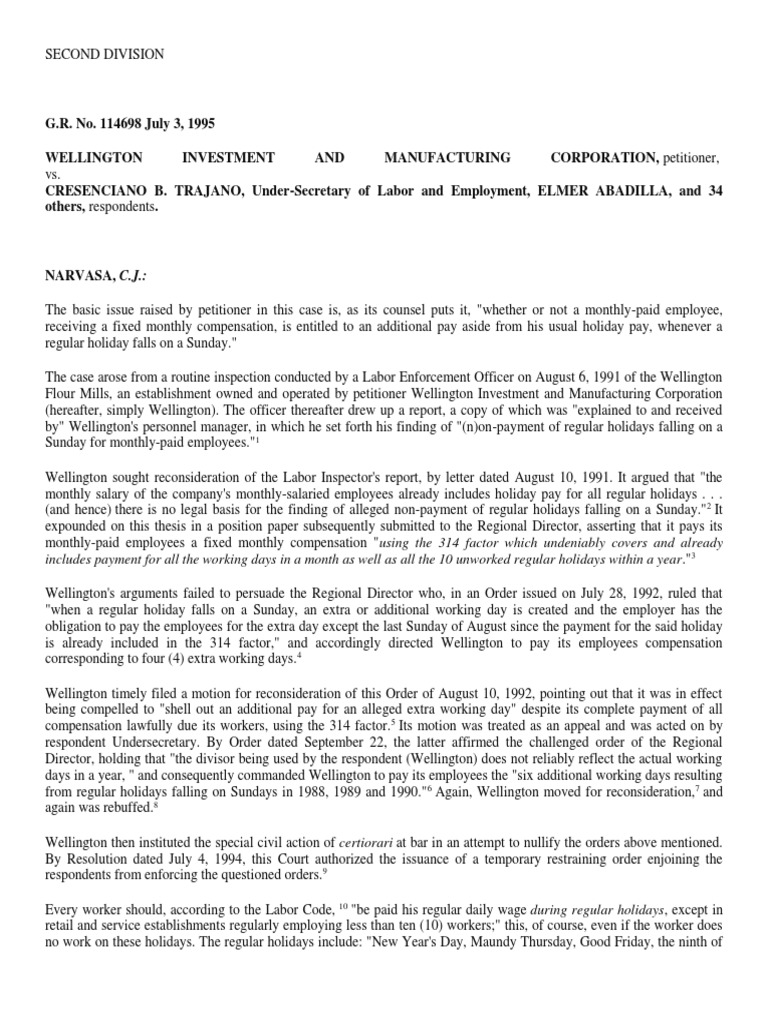 Labor Cases | PDF | Employment | Salary