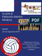 Oferta Staż Modena Styczeń 2019
