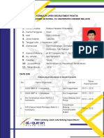 Formulir Pendaftaran Panitia MTQ Mahasiswa Nasional XV UNIMA