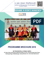 IIM Trichy PGPBM Programme Brochure