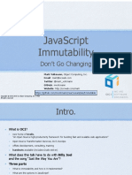 JavaScript Immutability Dont Go Changing