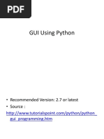 Python Tkinter Tutorial | PDF | Window (Computing) | Software Development