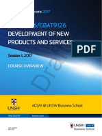 MBAX9126 Development of New Products and Services S1 2017