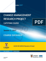 MBAX9134 Change Management Research Project S22017