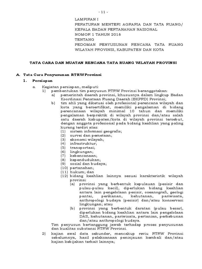Lampiran I Permen No 1 Tahun 2018_Pedoman RTRW Prov Kab Kota