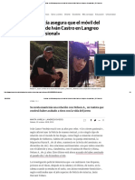 Asturias_ La Policía Asegura Que El Móvil Del Crimen de Iván Castro en Langreo «Fue Pasional»