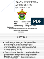 Penggunaan CBCT Pada Praktik Klinis