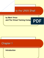 Introduction To The UNIX Shell: by Mark Virtue and The Virtual Training Company