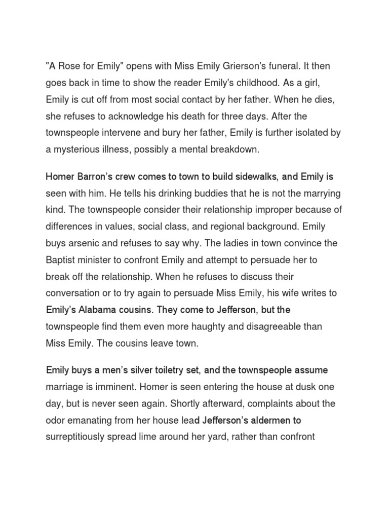 A Rose For Emily PDF