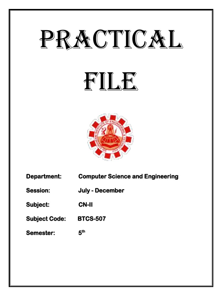 5the Sem Computer Network Lab Manual PDF I Pv6 File Transfer Protocol