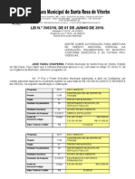 LEI N°3563 de 2010 - Construção de Centro de Triagem