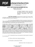 LEI N°3620 de 2010 - Perímetro Urbano - prop. Giovana Baruco