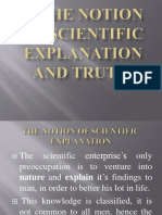 Scientific Explanation and Truth GST 311 (2013)