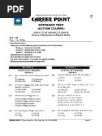 Career Point: Entrance Test (Action Course)