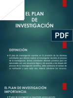Plan de Investigacion